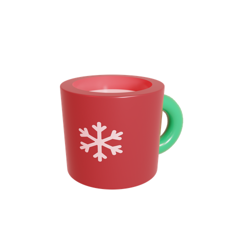 Christmas Cup 3D Illustration