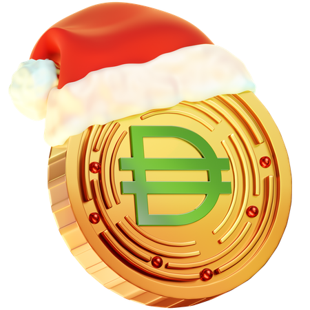 Christmas Dai Coin  3D Icon