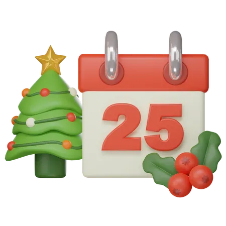 Christmas Day  3D Icon