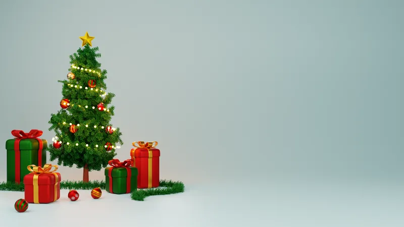 Christmas Decoration  3D Illustration