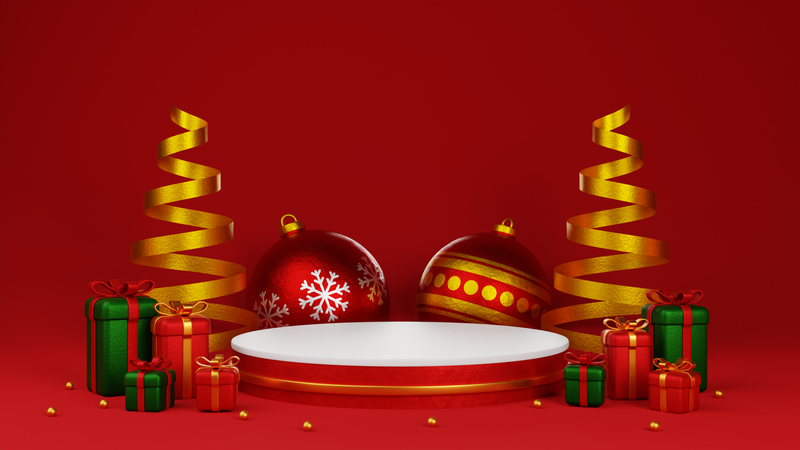 Christmas Decoration  3D Illustration