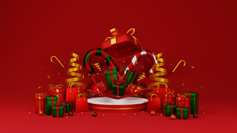 Christmas Decoration  3D Illustration