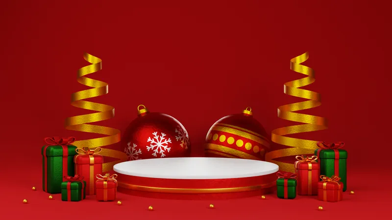 Christmas Decoration 3D Illustration