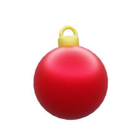 Christmas decoration ball 3D Illustration