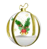 Christmas decoration is inside crystal ball