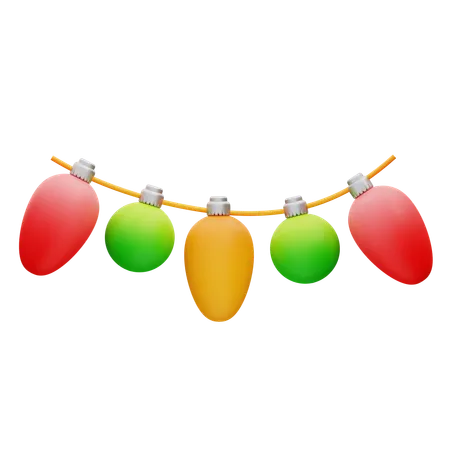 Christmas Decoration Light  3D Icon