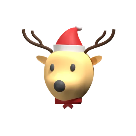 Christmas Deer  3D Icon