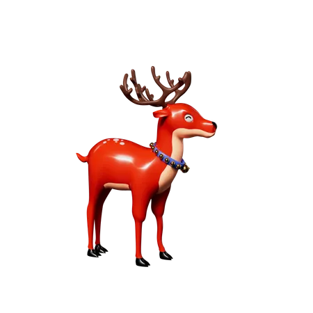 Christmas Deer  3D Icon