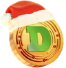 Christmas Dogecoin Coin