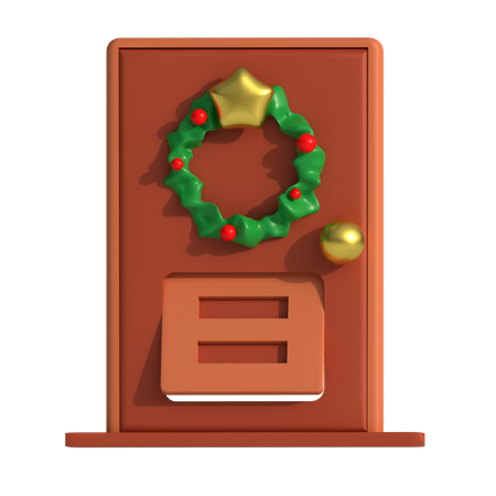 Christmas Door  3D Icon