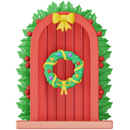 Christmas Door  3D Icon