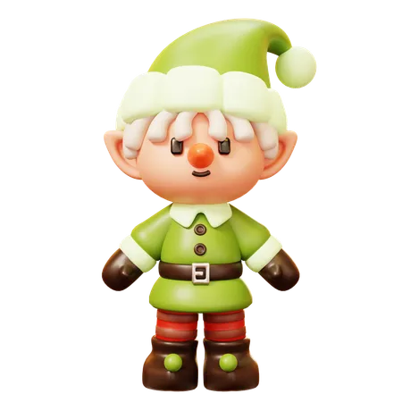 Christmas Elf  3D Icon