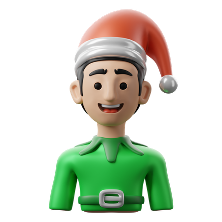 Christmas Elf  3D Icon