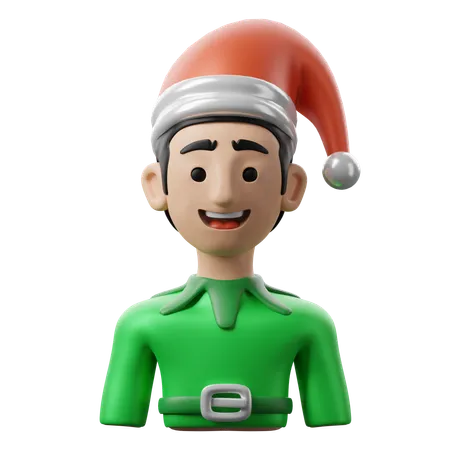 Christmas Elf  3D Icon