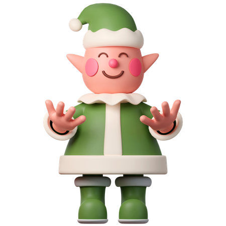 Christmas Elf  3D Icon