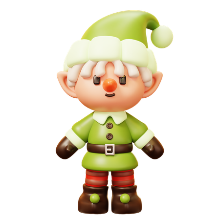 Christmas Elf  3D Icon