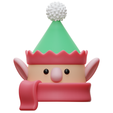 Christmas Elf  3D Illustration