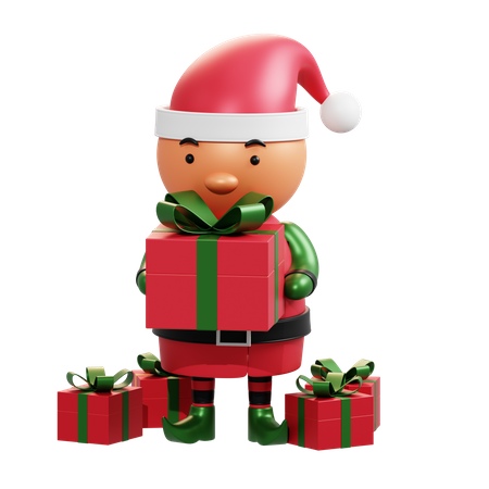 Christmas Elf  3D Illustration