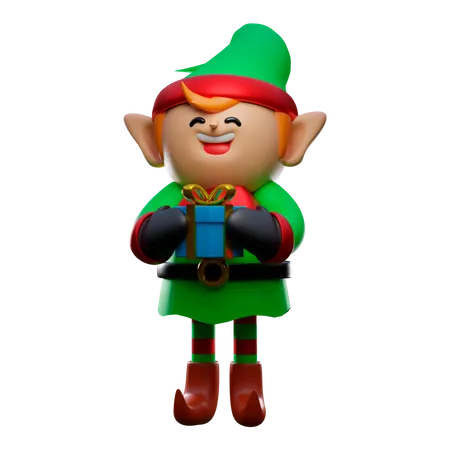 Christmas elf  3D Illustration