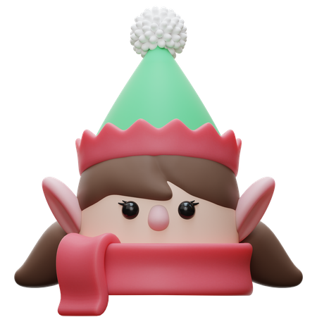 Christmas Elf 3D Illustration