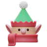 3d cute elf logo