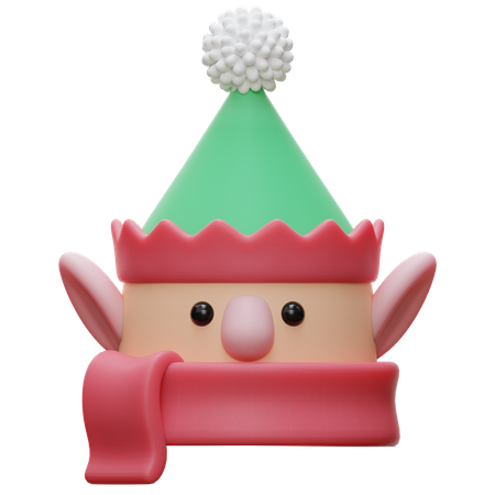 Christmas Elf  3D Illustration