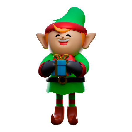 Christmas elf  3D Illustration
