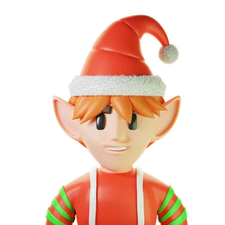 Christmas Elf Boy  3D Icon