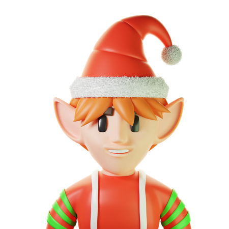 Christmas Elf Boy  3D Icon