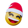 3d christmas emoji logo