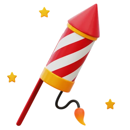 Christmas Firecracker  3D Icon
