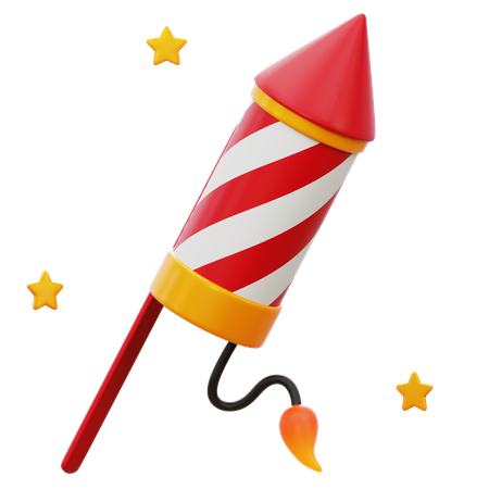 Christmas Firecracker  3D Icon