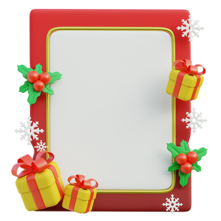 Christmas Frame  3D Icon