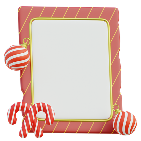 Christmas Frame For Festive Greetings  3D Icon