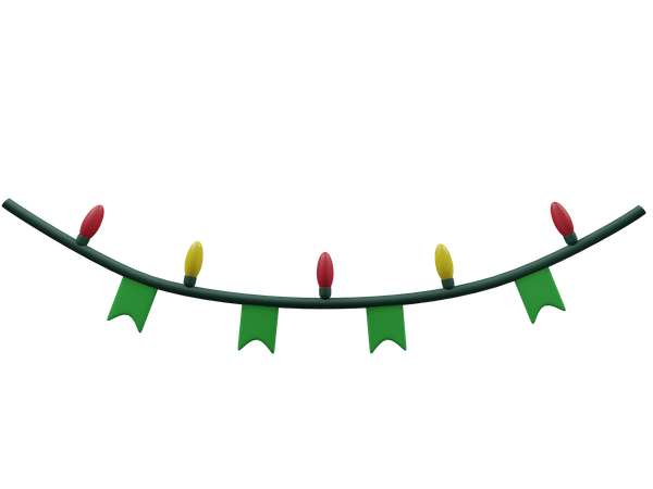 Christmas Garland  3D Icon