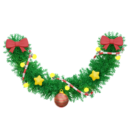 Christmas Garland  3D Icon