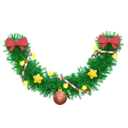 Christmas Garland  3D Icon