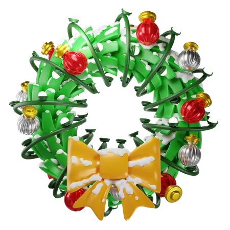 Christmas Garland  3D Icon