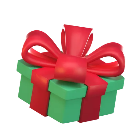 3 D Christmas Gift Icon 3D Icon