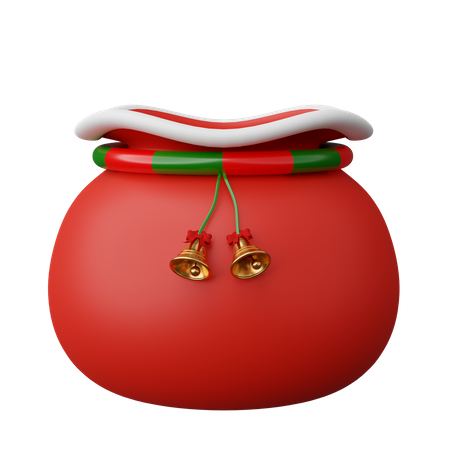 Christmas Gift Bag  3D Icon