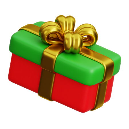 Christmas Gift Box 1  3D Icon