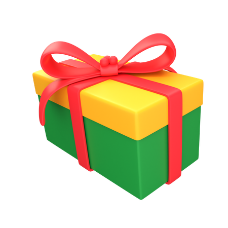 Christmas Gift Box  3D Icon