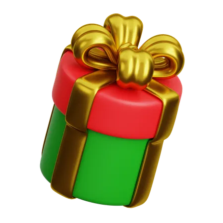 Christmas Gift Box 2  3D Icon