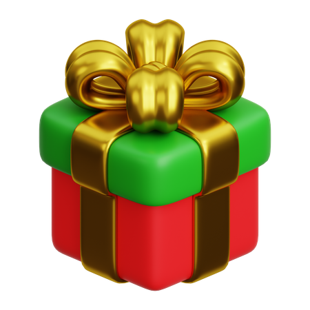 Christmas Gift Box 3  3D Icon