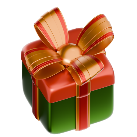 Christmas Gift Box  3D Icon