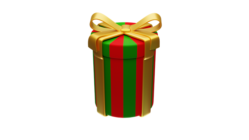 Christmas gift box  3D Icon