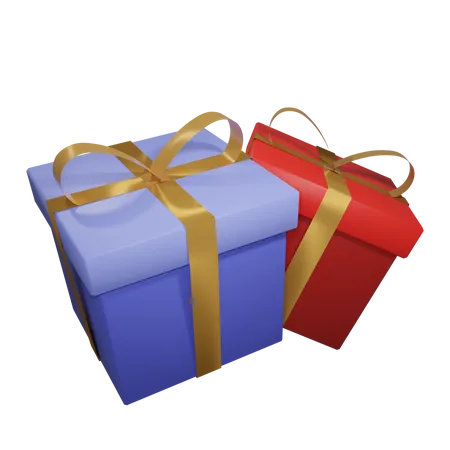 Christmas Gift Box  3D Icon