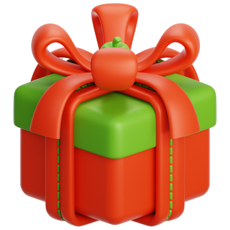 Christmas Gift Box  3D Icon