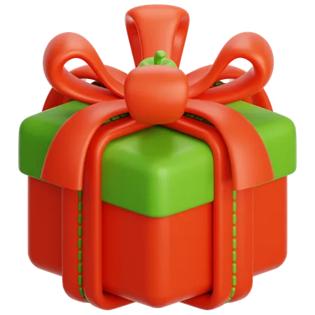 Christmas Gift Box  3D Icon