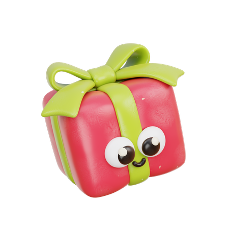 Christmas Gift Box  3D Icon